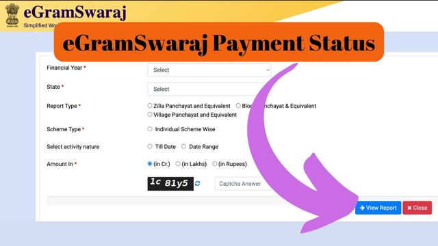 eGramSwaraj Payment Status